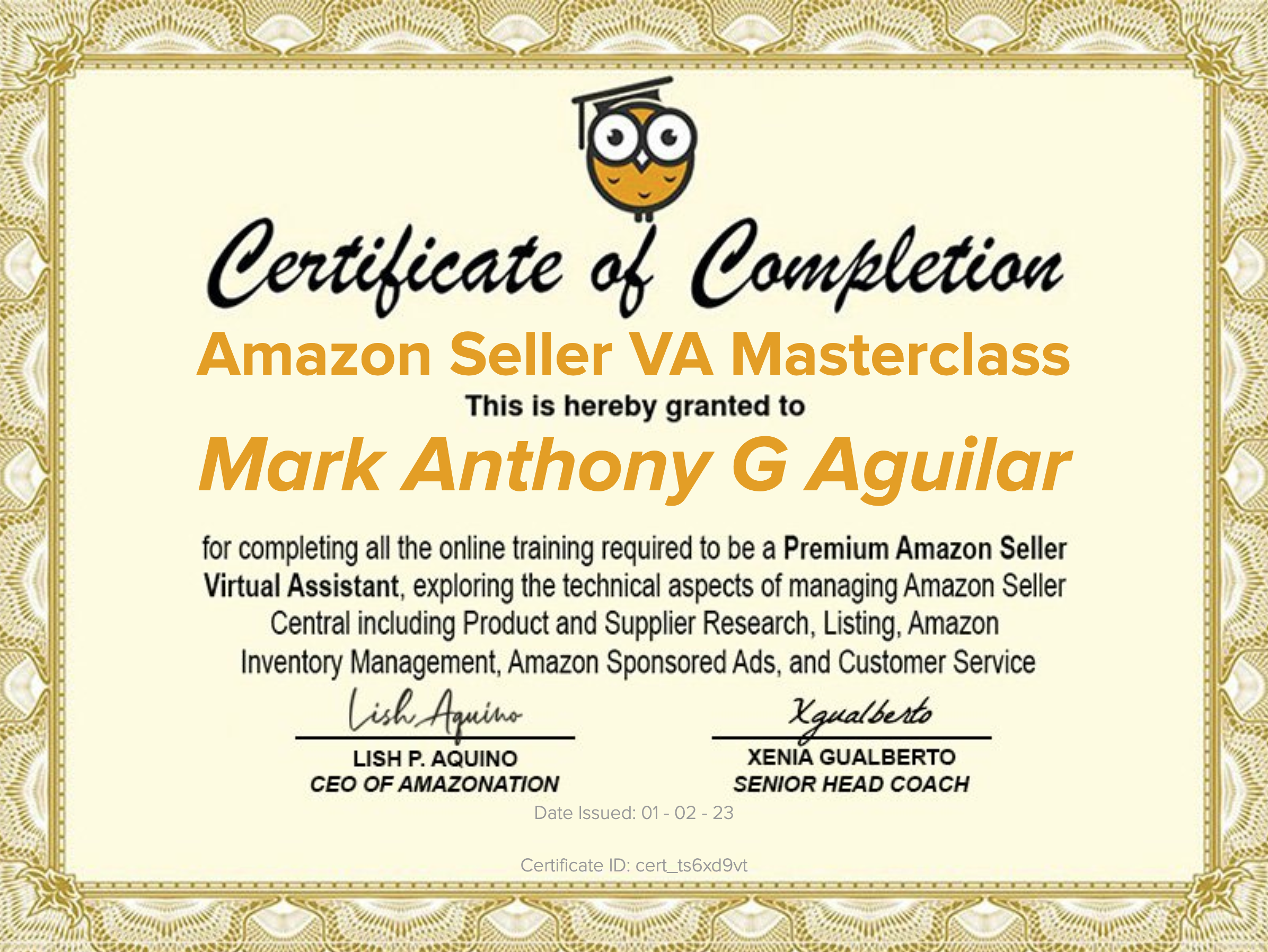webdev cert